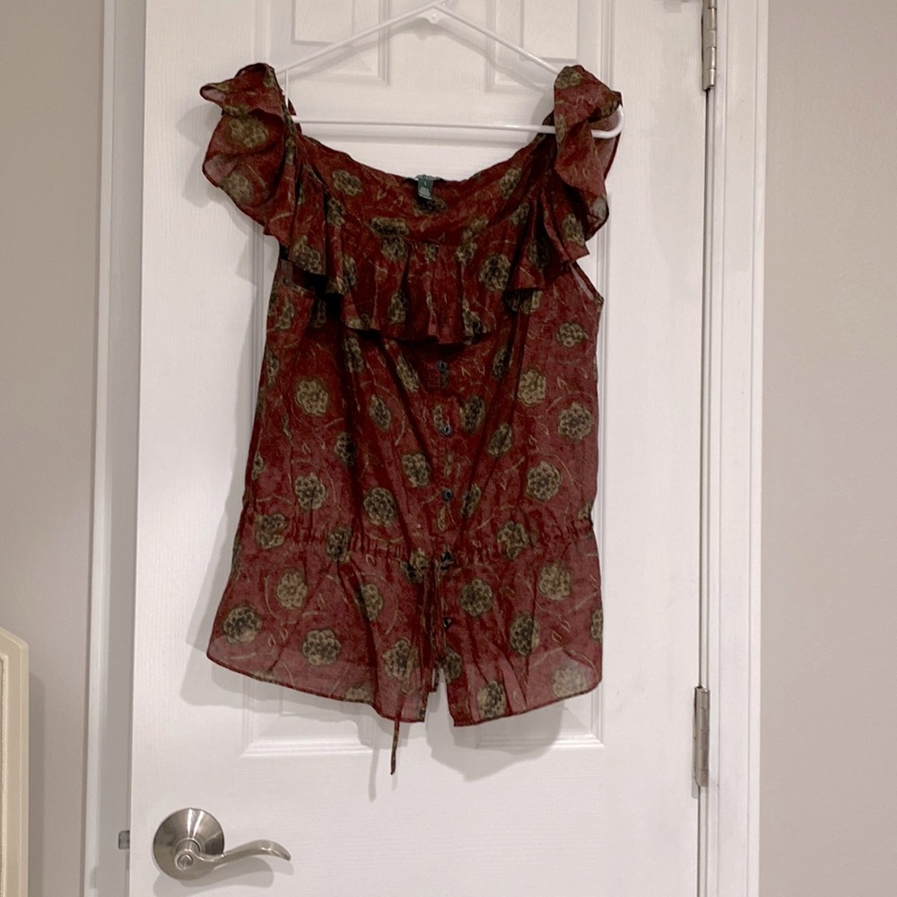 Bohemian Ruffled Top